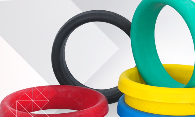 Silicon waste chute rings for sorting waste
